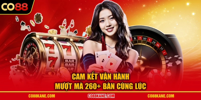 Cam kết vận hành mượt mà 260+ bàn cùng lúc
