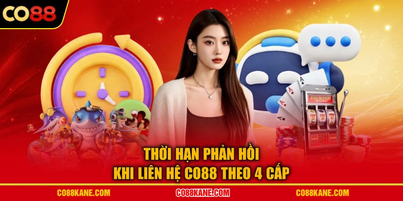 Thời hạn phản hồi khi liên hệ CO88 theo 4 cấp
